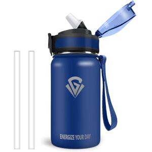 Vikastar Butelka termiczna 500 ml, bez BPA, termos na gorące napoje, bez wycieków, dla dzieci, ze stali nierdzewnej, dla dorosłych, szkoła, siłownia, jazda na rowerze Vikastar Butelka termiczna 500 ml, bez BPA, termos na gorące napoje, bez wycieków, dla dzieci, ze stali nierdzewnej, dla dorosłych, szkoła, siłownia, jazda na rowerze