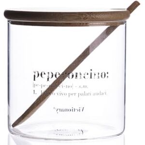 Tivoli Słoik chili 550 ml, ze szkła, bambusowa pokrywka i łyżka, przezroczysty, Victionary Tivoli Słoik chili 550 ml, ze szkła, bambusowa pokrywka i łyżka, przezroczysty, Victionary