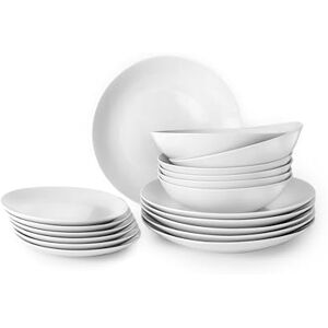 PRENDELUZ 18-częściowy zestaw bologna biała, materiał ceramiczny, można używać w kuchence mikrofalowej, w tym talerze i kubki. Przeznaczony do: codziennego użytku i na specjalne okazje. PRENDELUZ 18-częściowy zestaw bologna biała, materiał ceramiczny, można używać w kuchence mikrofalowej, w tym talerze i kubki. Przeznaczony do: codziennego użytku i na specjalne okazje.