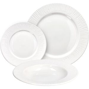 Tognana Philo 18-częściowy zestaw naczyń dla 6 osób, porcelana, biały Tognana Philo 18-częściowy zestaw naczyń dla 6 osób, porcelana, biały