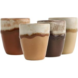 Creatable , 24737, seria Squeezy Mocha Mousse, 4-częściowy zestaw naczyń dla 4 osób, kubki do espresso z kamionki, nadają się do mycia w zmywarce i używania w kuchence mikrofalowej, wysokiej jakości Creatable , 24737, seria Squeezy Mocha Mousse, 4-częściowy zestaw naczyń dla 4 osób, kubki do espresso z kamionki, nadają się do mycia w zmywarce i używania w kuchence mikrofalowej, wysokiej jakości