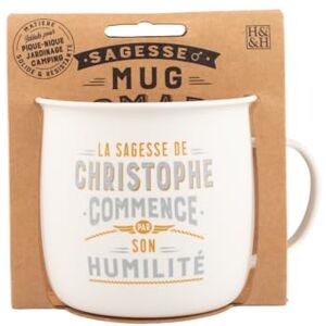 MUG NOMADE Spersonalizowany kubek do herbaty i kawy Christophe prezent dla mężczyzn i kobiet MUG NOMADE Spersonalizowany kubek do herbaty i kawy Christophe prezent dla mężczyzn i kobiet
