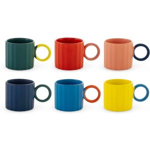 H&H Zestaw 6 filiżanek do kawy Delight – 100 ml – z nowej porcelany kostnej, różne kolory, nadają się do mycia w zmywarce, można używać w kuchence mikrofalowej, eleganckie i nowoczesne wzornictwo H&H Zestaw 6 filiżanek do kawy Delight – 100 ml – z nowej porcelany kostnej, różne kolory, nadają się do mycia w zmywarce, można używać w kuchence mikrofalowej, eleganckie i nowoczesne wzornictwo