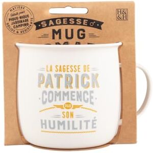 MUG NOMADE Spersonalizowany kubek do herbaty i kawy Patrick prezent dla mężczyzn i kobiet MUG NOMADE Spersonalizowany kubek do herbaty i kawy Patrick prezent dla mężczyzn i kobiet