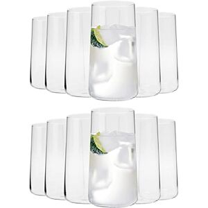 KIAPPO Zestaw 12 szklanek Avant-Grande o pojemności 540 ml, wysokie szklanki do wody i zimnych napojów, napoje, nowoczesne i minimalistyczne wzornictwo, szkło kryształowe, nadaje się do mycia w KIAPPO Zestaw 12 szklanek Avant-Grande o pojemności 540 ml, wysokie szklanki do wody i zimnych napojów, napoje, nowoczesne i minimalistyczne wzornictwo, szkło kryształowe, nadaje się do mycia w