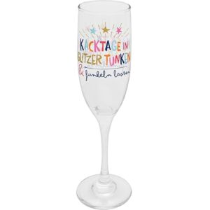 Sheepworld Sektglas "Kacktage in Glitzer tunken & funkeln lassen Sheepworld Sektglas "Kacktage in Glitzer tunken & funkeln lassen