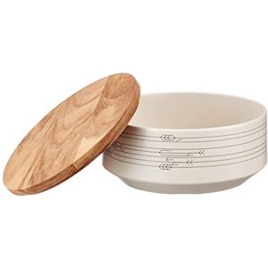 Tak Design Leaves Miska, ceramiczna, druk, 20 mm X 10 mm Tak Design Leaves Miska, ceramiczna, druk, 20 mm X 10 mm