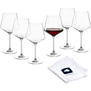 Leonardo HOME Kieliszek do burgundu PUCCINI (zestaw 6 szt.) wraz ze ściereczką do polerowania • Kieliszki do wina nadają się do mycia w zmywarce (730 ml) • Odporne na uderzenia i nadają się do Leonardo HOME Kieliszek do burgundu PUCCINI (zestaw 6 szt.) wraz ze ściereczką do polerowania • Kieliszki do wina nadają się do mycia w zmywarce (730 ml) • Odporne na uderzenia i nadają się do