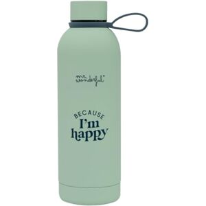 Mr. Wonderful Termos ze Stali Nierdzewnej - 550ml - 'because Im Happy' Mr. Wonderful Termos ze Stali Nierdzewnej - 550ml - 'because Im Happy'