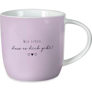 Grafik Werkstatt Grafik-Werkstatt Filiżanka do kawy z sentencją 300 ml Porcelanowa filiżanka Wie schön, dass es dich gibt!, lila Grafik Werkstatt Grafik-Werkstatt Filiżanka do kawy z sentencją 300 ml Porcelanowa filiżanka Wie schön, dass es dich gibt!, lila