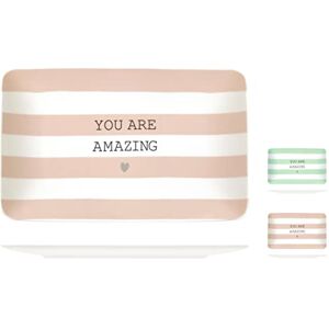H&H Taca you&me w nowej porcelanie kostnej cm26x16 H&H Taca you&me w nowej porcelanie kostnej cm26x16