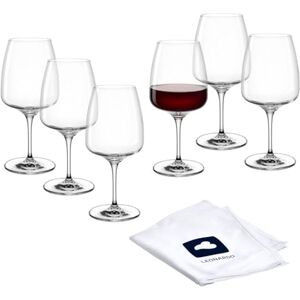 Leonardo HOME Kieliszki do czerwonego wina CESTI (zestaw 6 szt.) wraz ze ściereczką do polerowania • Kieliszki do czerwonego wina (500 ml) • Odporne na uderzenia i nadają się do codziennego użytku • Leonardo HOME Kieliszki do czerwonego wina CESTI (zestaw 6 szt.) wraz ze ściereczką do polerowania • Kieliszki do czerwonego wina (500 ml) • Odporne na uderzenia i nadają się do codziennego użytku •