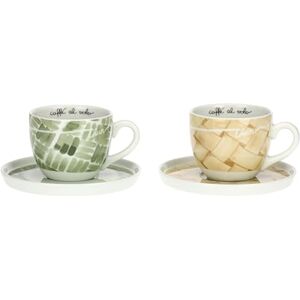 THUN Zestaw 2 filiżanek śniadaniowych z porcelanowym spodkiem Uściskaj mnie THUN Zestaw 2 filiżanek śniadaniowych z porcelanowym spodkiem Uściskaj mnie