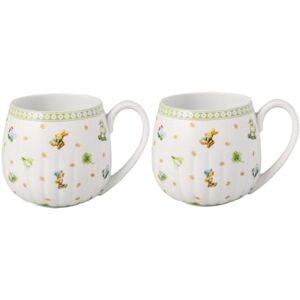 Villeroy & Boch – Easter Delight zestaw 2 kubków z uchem, porcelana Premium, nostalgiczne motywy wielkanocne, złote detale, duże kubki do herbaty, kakao i różnych rodzajów kawy Villeroy & Boch – Easter Delight zestaw 2 kubków z uchem, porcelana Premium, nostalgiczne motywy wielkanocne, złote detale, duże kubki do herbaty, kakao i różnych rodzajów kawy