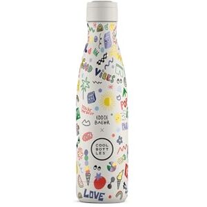 Cool Bottles Butelka na wodę ze stali nierdzewnej, butelka termiczna 500 ml, zimne napoje 36 godzin i gorące 18 godzin, wykończenie nadrukiem 3D, bez BPA Cool Bottles Butelka na wodę ze stali nierdzewnej, butelka termiczna 500 ml, zimne napoje 36 godzin i gorące 18 godzin, wykończenie nadrukiem 3D, bez BPA