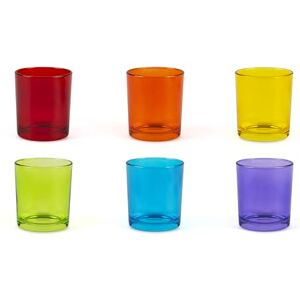 Excelsa Marrakech zestaw 6 szklanek na wodę, szkło, pojemność 260 ml, wielokolorowy Excelsa Marrakech zestaw 6 szklanek na wodę, szkło, pojemność 260 ml, wielokolorowy