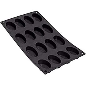DE BUYER 1971.02 forma do pieczenia muffinek Flex, silikonowa forma do pieczenia – 16 owalnych ciast, 30 x 17,5 cm, czarna DE BUYER 1971.02 forma do pieczenia muffinek Flex, silikonowa forma do pieczenia – 16 owalnych ciast, 30 x 17,5 cm, czarna