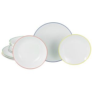 Creatable , 24057, seria Luna Color Line, 12-częściowy zestaw naczyń dla 4 osób, zestaw talerzy z porcelany, nadaje się do mycia w zmywarce i używania w kuchence mikrofalowej, wysokiej jakości Creatable , 24057, seria Luna Color Line, 12-częściowy zestaw naczyń dla 4 osób, zestaw talerzy z porcelany, nadaje się do mycia w zmywarce i używania w kuchence mikrofalowej, wysokiej jakości
