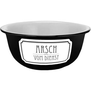 Gedalabels Miseczka na musli Arsch vom Dienst o wyglądzie emalii 600 ml Gedalabels Miseczka na musli Arsch vom Dienst o wyglądzie emalii 600 ml
