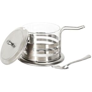 HOME DECO FACTORY Dozownik Parmezan 18,5 cl zastawa stołowa akcesoria do serwowania, stal nierdzewna szary i przezroczysty HOME DECO FACTORY Dozownik Parmezan 18,5 cl zastawa stołowa akcesoria do serwowania, stal nierdzewna szary i przezroczysty