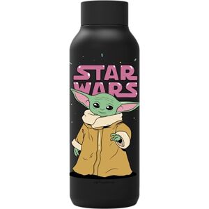 Quokka Butelka termos ze stali nierdzewnej Solid Jet Black 510 ML The Mandalorian GROGU Neon Quokka Butelka termos ze stali nierdzewnej Solid Jet Black 510 ML The Mandalorian GROGU Neon
