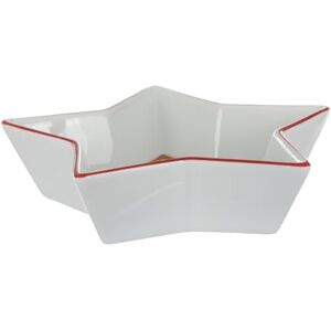 Altri Brand Gwiazdkowa porcelanowa miska w kształcie gwiazdy 21x5cm Altri Brand Gwiazdkowa porcelanowa miska w kształcie gwiazdy 21x5cm