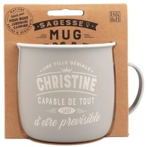 MUG NOMADE Spersonalizowany kubek do herbaty i kawy Christine prezent dla mężczyzn i kobiet MUG NOMADE Spersonalizowany kubek do herbaty i kawy Christine prezent dla mężczyzn i kobiet