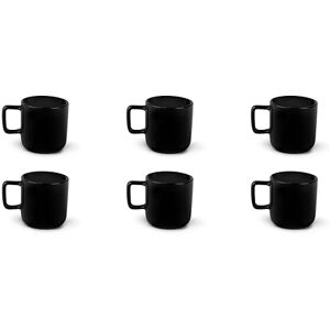 Excelsa Nordic Zestaw 6 filiżanek do kawy Czarne, Ceramika Stoneware, Pojemność 80 Ml. Excelsa Nordic Zestaw 6 filiżanek do kawy Czarne, Ceramika Stoneware, Pojemność 80 Ml.