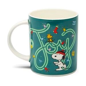 Excelsa Peanuts Shiny & Bright Porcelana Porcelana kubek z porcelany nowej, zielony i biały, 300 ml, 11,5 x 7,5 x 10 cm, dekoracja Snoopy i Woodstock (1) Excelsa Peanuts Shiny & Bright Porcelana Porcelana kubek z porcelany nowej, zielony i biały, 300 ml, 11,5 x 7,5 x 10 cm, dekoracja Snoopy i Woodstock (1)