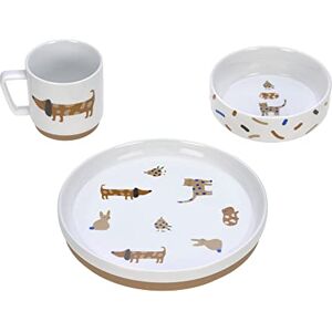 Lässig 1210037082 Zestaw naczyń porcelana zestaw naczyń dla dzieci talerz miska kubek z pierścieniem silikonowym antypoślizgowe naczynia dla dzieci/Little Mateys, niebieski (Royal Blue) Lässig 1210037082 Zestaw naczyń porcelana zestaw naczyń dla dzieci talerz miska kubek z pierścieniem silikonowym antypoślizgowe naczynia dla dzieci/Little Mateys, niebieski (Royal Blue)