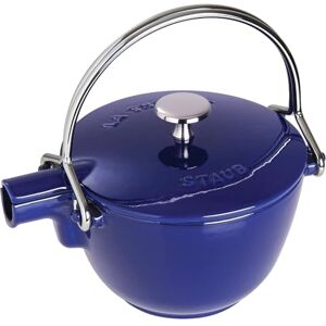STAUB Czajnik, czajnik żeliwny, okrągły, 16,5 cm, 1,1 l, do wszystkich rodzajów kuchenek, indukcja, ciemnoniebieski STAUB Czajnik, czajnik żeliwny, okrągły, 16,5 cm, 1,1 l, do wszystkich rodzajów kuchenek, indukcja, ciemnoniebieski