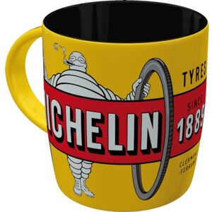 ART Retro kubek, 330 ml, Michelin – Tyres Bibendum Yellow – Pomysł na prezent dla miłośników motoryzacji, Official License Product (OLP), kubek ceramiczny na kawę, Styl vintage ART Retro kubek, 330 ml, Michelin – Tyres Bibendum Yellow – Pomysł na prezent dla miłośników motoryzacji, Official License Product (OLP), kubek ceramiczny na kawę, Styl vintage