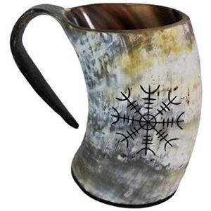 Hornerey B-05-G kubek z rogiem z grawerunkiem, róg bawoly, 500 ml, 1 sztuka (1 opakowanie) Hornerey B-05-G kubek z rogiem z grawerunkiem, róg bawoly, 500 ml, 1 sztuka (1 opakowanie)