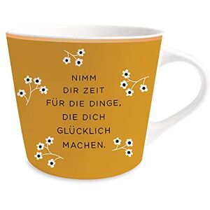 Grafik Werkstatt kubek do kawy w 100% z prawdziwego złota kubek porcelanowy 420 ml Nimm dir Zeit Grafik Werkstatt kubek do kawy w 100% z prawdziwego złota kubek porcelanowy 420 ml Nimm dir Zeit