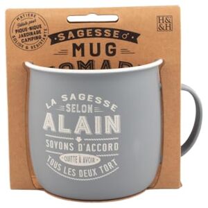 MUG NOMADE Spersonalizowany kubek do herbaty i kawy Alain prezent dla mężczyzn i kobiet MUG NOMADE Spersonalizowany kubek do herbaty i kawy Alain prezent dla mężczyzn i kobiet