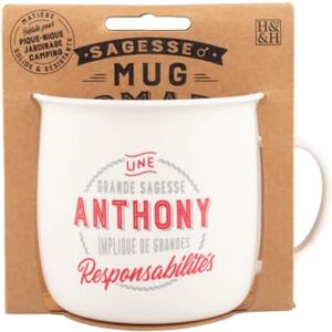 MUG NOMADE Spersonalizowany kubek do herbaty i kawy Anthony prezent dla mężczyzn i kobiet MUG NOMADE Spersonalizowany kubek do herbaty i kawy Anthony prezent dla mężczyzn i kobiet