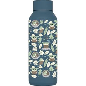 Quokka Butelka termos ze stali nierdzewnej Solid Stone Blue 510 ML The Mandalorian GROGU Leaves Quokka Butelka termos ze stali nierdzewnej Solid Stone Blue 510 ML The Mandalorian GROGU Leaves