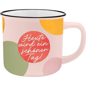 GRUSS & CO Kubek XL z motywem dzisiaj ulubiony kubek z porcelany, filiżanka z sentencją, 55 ml, z banderolą prezentową prezent na urodziny 74180 GRUSS & CO Kubek XL z motywem dzisiaj ulubiony kubek z porcelany, filiżanka z sentencją, 55 ml, z banderolą prezentową prezent na urodziny 74180