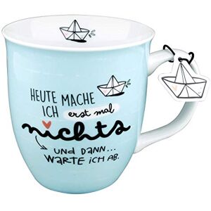 H:)PPY life H:) PPY life Filiżanka z motywem "Erst mal nichts" filiżanka do kawy, porcelana, 40 cl filiżanka z sentencją, prezent 46259 H:)PPY life H:) PPY life Filiżanka z motywem "Erst mal nichts" filiżanka do kawy, porcelana, 40 cl filiżanka z sentencją, prezent 46259