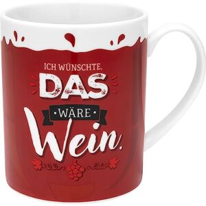 GRUSS & CO Kubek XL motyw wina śmieszny kubek, porcelana, filiżanka duża 60 cl, czerwona prezent dla kobiet, prezent na imprezę 48814 GRUSS & CO Kubek XL motyw wina śmieszny kubek, porcelana, filiżanka duża 60 cl, czerwona prezent dla kobiet, prezent na imprezę 48814