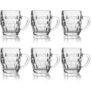Excelsa Praga Zestaw 6 szklanek do piwa z dmuchanego szkła, klasyczny design z uchwytem, przezroczysty, 29 cl Excelsa Praga Zestaw 6 szklanek do piwa z dmuchanego szkła, klasyczny design z uchwytem, przezroczysty, 29 cl