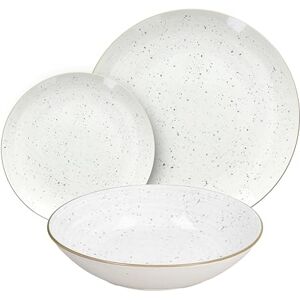 Tognana Pepper Bamboo, 18-częściowy zestaw naczyń dla 6 osób, porcelana, kolor biały Tognana Pepper Bamboo, 18-częściowy zestaw naczyń dla 6 osób, porcelana, kolor biały