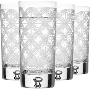 KROSNO Saga Szklanki Kryształowe 300 ml do Wody, Whisky i Drinków, Zestaw 4 Sztuki, Ręcznie Szlifowane, Eleganckie Szkło Premium na Prezent KROSNO Saga Szklanki Kryształowe 300 ml do Wody, Whisky i Drinków, Zestaw 4 Sztuki, Ręcznie Szlifowane, Eleganckie Szkło Premium na Prezent