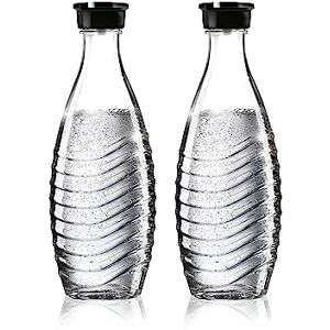 sodastream 1047200490 Karafka Szklana, Przezroczysty, 2 x 0,615 L sodastream 1047200490 Karafka Szklana, Przezroczysty, 2 x 0,615 L