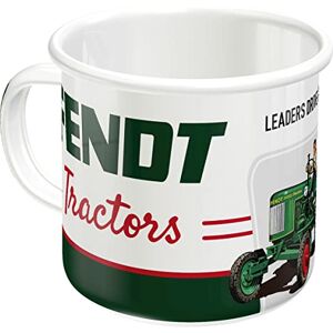 ART Retro kubek emaliowany, 360 ml, Fendt – Tractors – Pomysł na prezent dla miłośników traktorów, Official License Product (OLP), kubek kempingowy na kawę, Styl vintage ART Retro kubek emaliowany, 360 ml, Fendt – Tractors – Pomysł na prezent dla miłośników traktorów, Official License Product (OLP), kubek kempingowy na kawę, Styl vintage