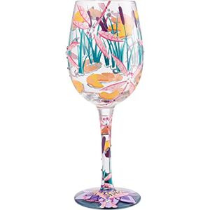 Enesco 6009218 wzory ważka magiczna rzemieślnik ręcznie malowany kieliszek do wina Enesco 6009218 wzory ważka magiczna rzemieślnik ręcznie malowany kieliszek do wina