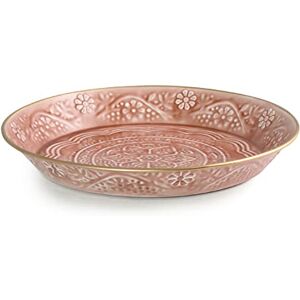 H&H Indian Summer Okrągła metalowa taca, 30cm, Różne dekory, Wielobarwny H&H Indian Summer Okrągła metalowa taca, 30cm, Różne dekory, Wielobarwny