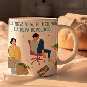 HappyMots Pa-1 - Kubek - Ceramiczny - Biały - 330ml HappyMots Pa-1 - Kubek - Ceramiczny - Biały - 330ml