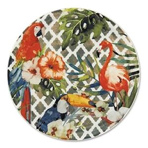 Excelsa Tropical Chic Zestaw 6 talerzy do pizzy, średnica 31 cm, porcelana, wielokolorowa Excelsa Tropical Chic Zestaw 6 talerzy do pizzy, średnica 31 cm, porcelana, wielokolorowa