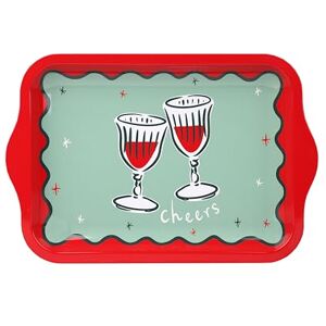 Talking Tables Mała puszka 24 cm wielokrotnego użytku świąteczna taca do serwowania przekąsek, tostów, przekąsek, gorących napojów, świątecznego hostingu bożonarodzeniowego i codziennego użytku Talking Tables Mała puszka 24 cm wielokrotnego użytku świąteczna taca do serwowania przekąsek, tostów, przekąsek, gorących napojów, świątecznego hostingu bożonarodzeniowego i codziennego użytku